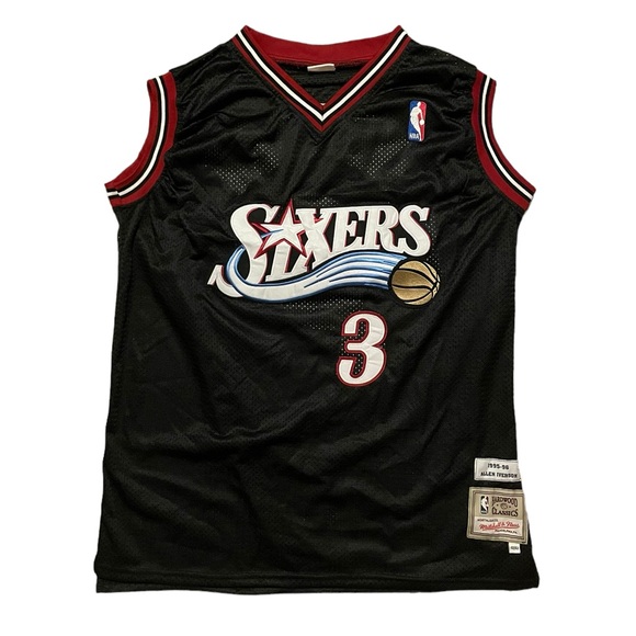 philadelphia 76ers sixers allen iverson mitchell & ness nba basketball jersey - Picture 1 of 8